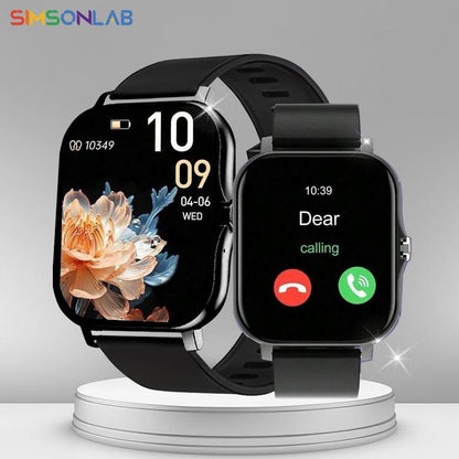 SIMSONLAB 1.83 Inch HD Smartwatch, 1 Count Fashionable Smartwatch with BT Calling & Check Weather, Sports Tracking Smartwatch for Android and Ios, Valentine'S Day Gift.