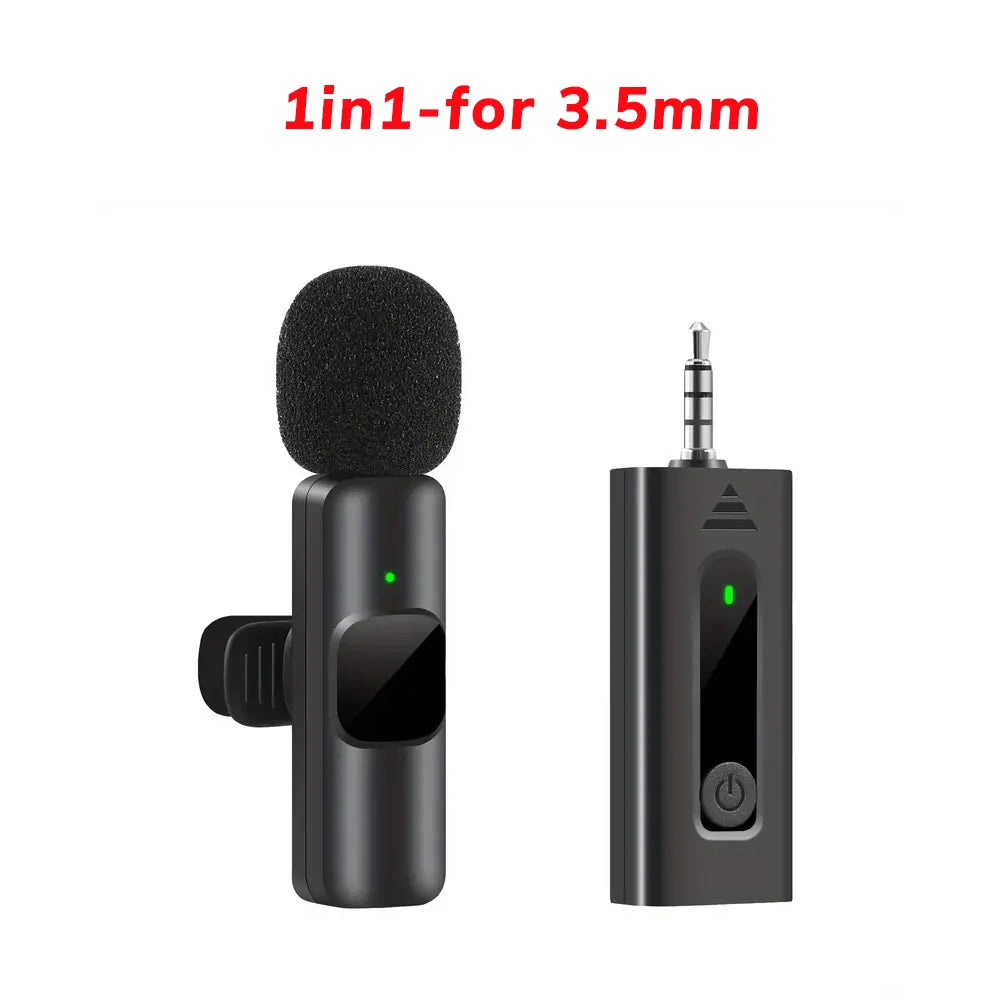 Professional Wireless Lavalier Microphone Perfect for Interviews Podcasts,Vlogs Videos for Iphone&Ipad-For Android,Ios and 3.5Mm.