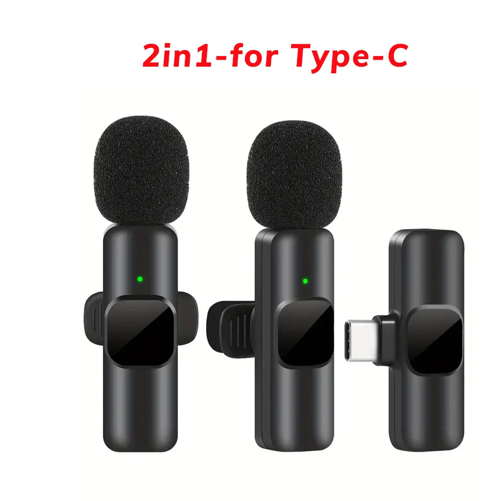 Professional Wireless Lavalier Microphone Perfect for Interviews Podcasts,Vlogs Videos for Iphone&Ipad-For Android,Ios and 3.5Mm.