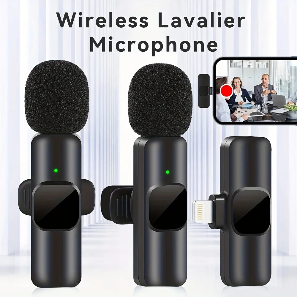 Professional Wireless Lavalier Microphone Perfect for Interviews Podcasts,Vlogs Videos for Iphone&Ipad-For Android,Ios and 3.5Mm.